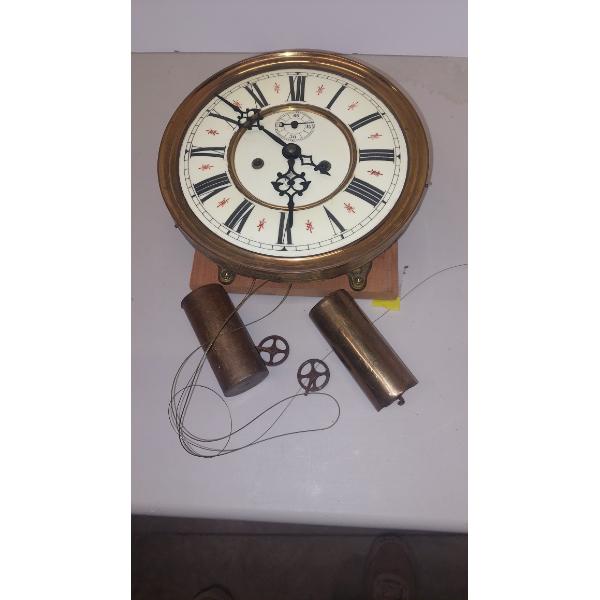Parts Only - Large Vienna Pendulum Movement Weight & Pendulum  
