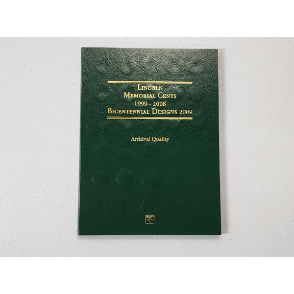 Uncirculated Lincoln Memorial Cents 1999-2008 Bicentennial Designs 2009 Collection Book FV: $0.28