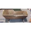Image 1 : Primitive - Colonial Hand Made Wooden Child Rocking Bed - See Pics