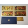 Image 5 : x4 Assorted Garbage Pail Kids $100 99999999 24K Gold Foil Banknotes Set w/ CoA