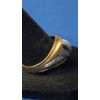Image 6 : Men's 10K Gold Black Cats Eye Ring - Size: 10.5 - Weight: 4.1g