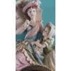 Image 2 : 18" x 10" Porcelain Figural Clock - With Victorian Lady - See Pics