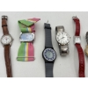 Image 4 : 8 Stainless Steel Watches - Cloth Band - I heart Bingo - Quartz - Etc
