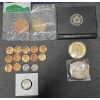 Image 1 : Assorted US Coins and Medals incl Wheat Pennies, Roosevelt Dimes and More