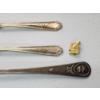 Image 2 : 3 Silver-Plated Baby Spoons & Gold-Filled Pin 