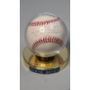 Image 1 : Clete Boyer Autographed Rawlings Baseball In Display Stand