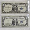 Image 1 : Series 1957 and Series 1957B United States $1 Silver Certificates FV: $2.00