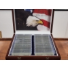 Image 2 : 50 State $2 Bill Collection in Hardwood Display Box - $100 Face Value