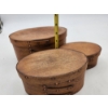Image 3 : Vintage Ovel Wooden Nesting Boxes - Set of 3