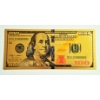 Image 1 : $100 US Currency Gold Foil Note - 24k (.999) Gold Foil 1 of 7 in The Modern Note Series