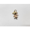 Image 1 : Cute 14K Three-Tone Gold Girl Charm Pendant TW: 0.9g