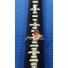 Image 14 : 10K Gold Diamond and Ruby Love Eternity Band Ring & 10K Blue Sapphire/Ruby Ring -Weight: 3.6g