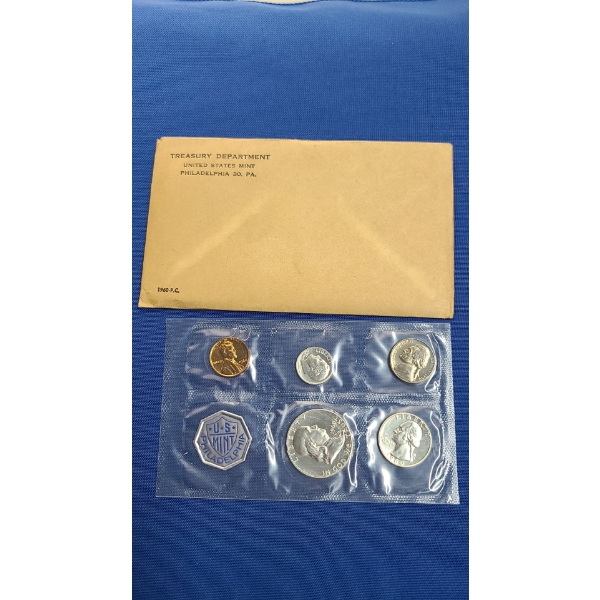 Treasury Department U.S Mint 1960-P Proof Coin Set - Face Value: $0.91