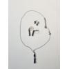 Image 9 : Sterling Silver: 3-Stone Necklace, 3-Stone Dangle Earrings, Stud Earrings Total Weight: 5.2g