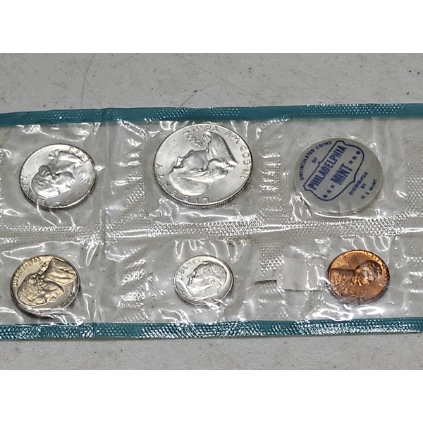 1963 United States 90% Silver Proof Set ~ $.85 Face Value in Silver Coins!