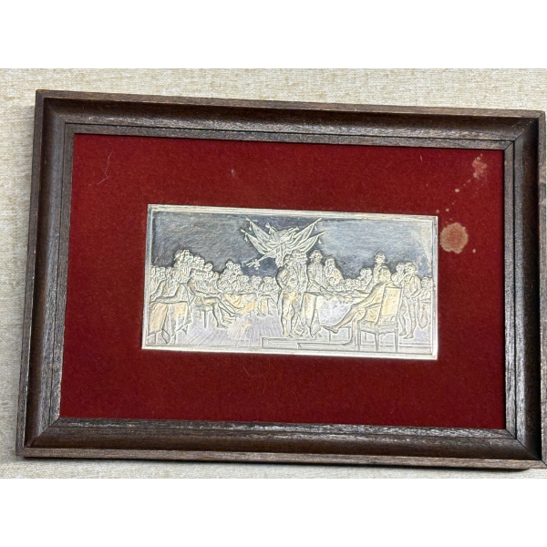 .999 Silver Framed Display of Declaration 
