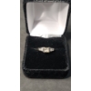 Image 1 : 14K Princess-Cut Diamond Engagement Ring With Baguette Diamond Accents - Size: 7.5 - Weight: 5.3g