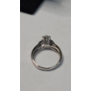 Image 7 : 14K White Gold Bridal Ring Set With Diamonds - Size 5 - Total Weight: 4.8g