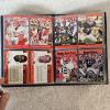 Image 2 : Vintage Enor Blue Vinyl Sports Card Album Binder (Filled)