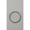 Image 3 : 10K White Gold Plumb Art Carved Ring - Size 6 - Weight: 0.9g