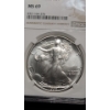 Image 2 : NGC 1992 MS 69 1 Troy Ounce 99.9% Silver American Eagle