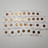 Image 1 : Lot of 32 Assorted Lincoln Wheat Cents - 1950's - Various Conditions & Errors - Face Value: $0.32