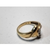 Image 4 : Vintage 10K Gold Bypass Ring With Diamonds - Size 8 - TW: 2.6g