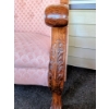 Image 2 : Beautiful French Style Pink Upholstered Settee 5ft Long, 25" Deep, 36" Tall