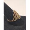 Image 3 : 14K Yellow Gold Art Nouveau Goddess Ring With Rubies & Diamond - Size 6 - Weight: 4.7g