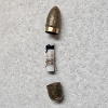 Image 2 : Antique Austrian Bullet Shaped Ornate Brass Pocket Sewing Kit