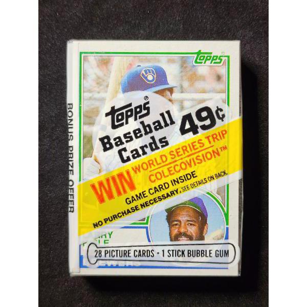 SEALED 1983 Topps Baseball Cards - 28 Picture Cards & 1 Stick Bubble Gum - Incredible Condition