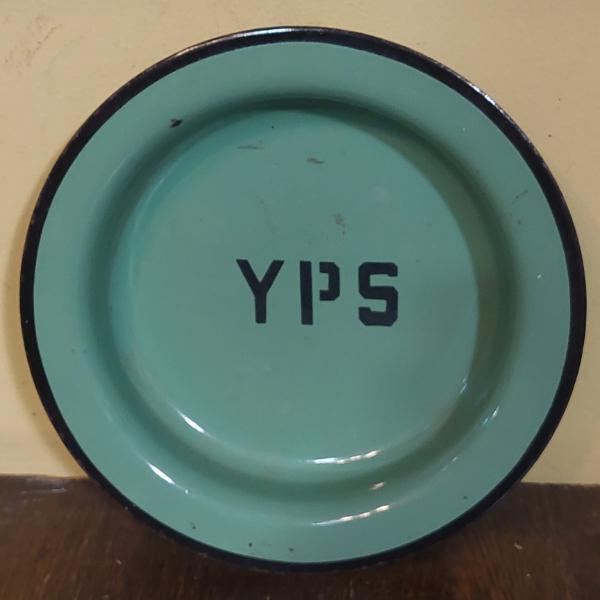 Local History - Vintage "Youngstown Pressed Steel" 10" Special Porcelain Plate For Promotions