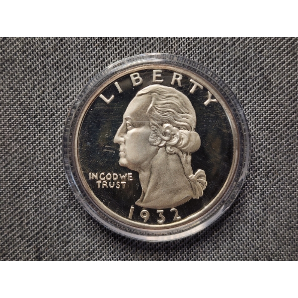 2 Oz .999 Silver Round Representing a 1932-D Washington Quarter - Encapsulated
