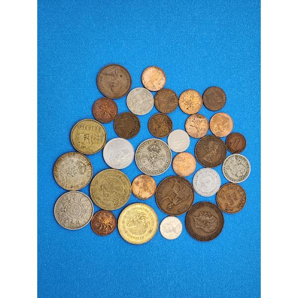 Nice Lot of Assorted Foreign Coins - Comes With Plastic Storage Box