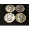 Image 2 : Four 1964 Kennedy 90% Silver Half Dollars - $2.00 Face Value