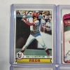 Image 2 : Four Assorted Cincinnati Reds Baseball Cards: Conception, Foster (SIGNED), Morgan, Rose  