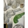 Image 4 : Glassware - Miscellaneous Items - 2 Gun Glasses - Tongs - 24 total items - Royal Blue Skrip Successo