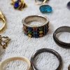 Image 6 : Nice Assortment of Vintage Fashion Jewelry Including Many Rings, Necklaces & Pins!