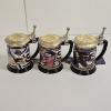 Image 1 : Three Vintage Dale Earnhardt #3 Collector Tankards, crafted in Fine Porcelain by The Franklin Mint