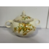 Image 2 : Beautiful Taylor Smith & Taylor Sugar Bowl 1940's with an orange snowball flower pattern & Vintage 
