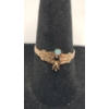 Image 1 : Women's 10K Gold Victorian Style Ring With Opal (Missing Stone) - Size 7 - Weight: 1.0g