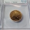 Image 2 : ICG Genuine United States 1883 Gold-Plated "Racketeer" Liberty Head "V" Nickel
