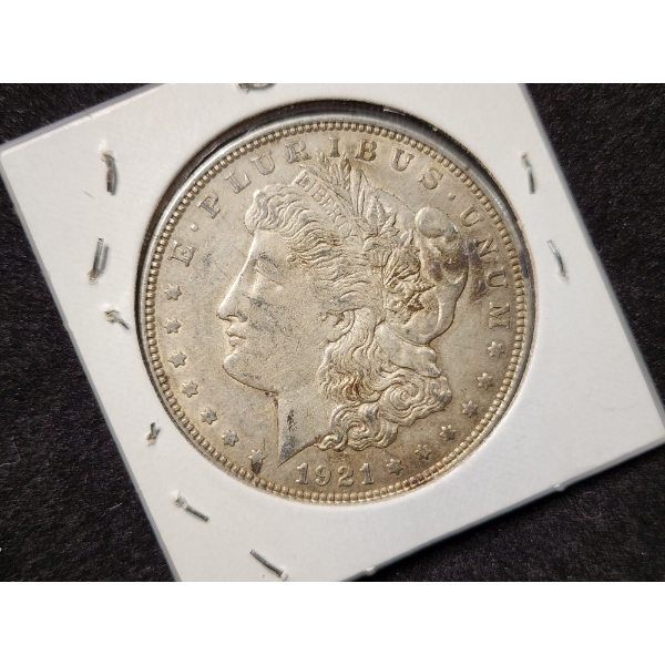 United States 1921-D Morgan Silver Dollar in Great Condition!