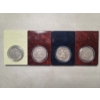 Image 12 : Beautiful Hardwood Display Case Filled With 16 Silver Franklin Half Dollars in Unique Display Slabs 