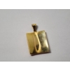 Image 2 : 10K Gold Pendant Chinese Character-Like Engravings Total Weight: 4.4g