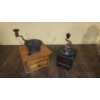 Image 3 : Lot Of Two (2) Antique Coffee Grinders (Cast Iron w/Wooden Drawers) In Excellent Condition -See Pics