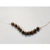 Image 2 : Gorgeous 14K Gold 30in Necklace with Tiger Eye Beads TW: 6.3g