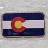 Image 1 : 1oz Colorized Colorado Flag .999 Fine Copper Bar