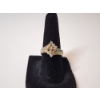 Image 3 : Beautiful 14K Gold Ring with Diamonds - Size 6.5 Total Weight 6.0g