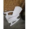 Image 2 : New In Box Keter All Weather Rocking Adirondack Chair In White 39.8'' H x 36.2 W x 31.9 D
